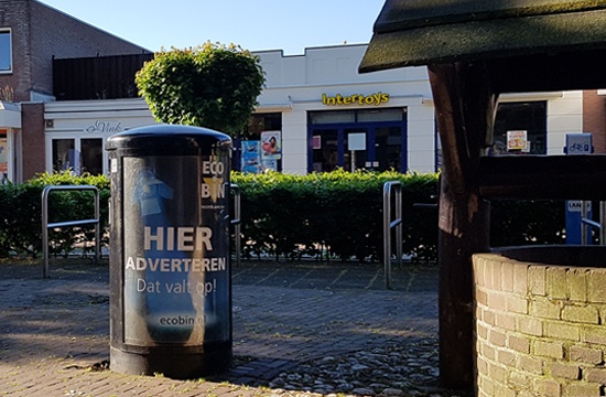 Buitenreclame in winkelcentra