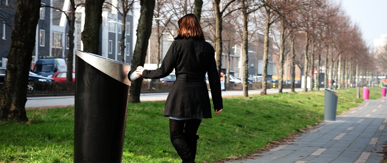 Snoeproute - Zwerfvuil op snoeproutes tussen winkelcentrum en school voorkomen